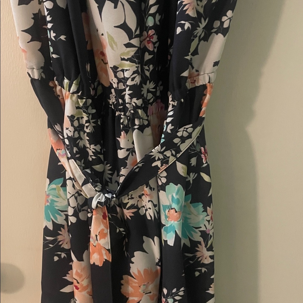 LC Lauren Conrad Navy Floral Mini Dress - Picture 9 of 10